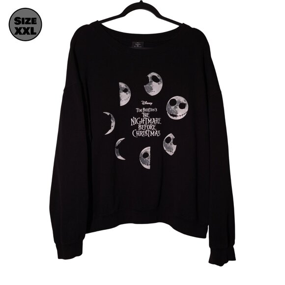 The Nightmare Before Christmas: Moon Phase USED Sweatshirt: Juniors, XXL, Disney - Picture 1 of 7